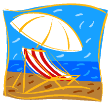 Beach Chair and Umbrella
